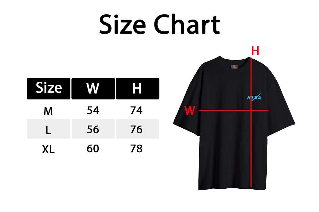 Hexa Comfy Oversize T-Shirt 1100331 bck/blu