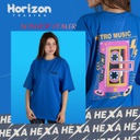 Hexa Comfy Oversize T-Shirt 1100323 blu/Org