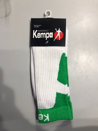 [03024] Kempa Sports Socks Wht/Grn , 03024