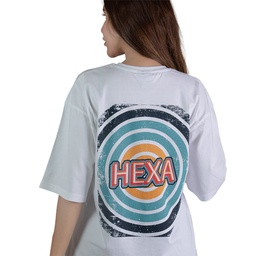 Hexa Comfy Oversize T-Shirt 1100318 Wht/Yow
