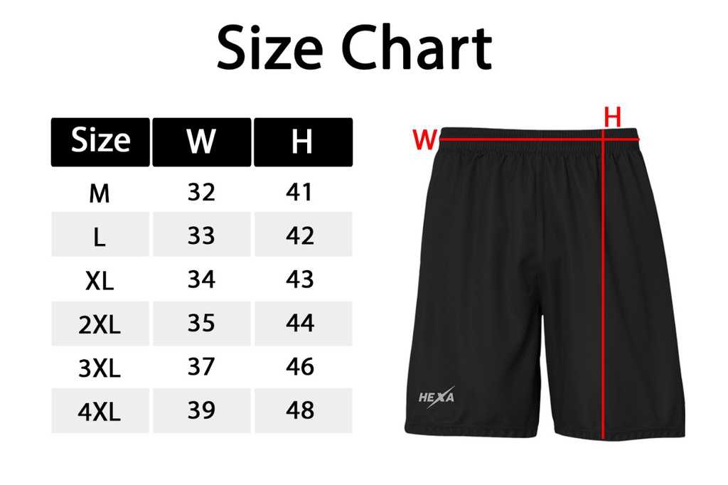 Hexa Classic Black Shorts, 2300110