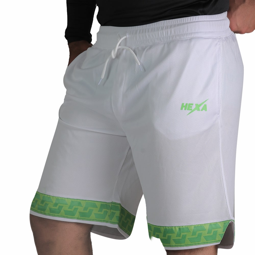 Hexa V-Cut Short 2300312 WHT/GRN