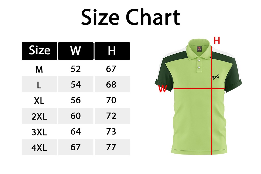 Hexa Polo Tech 1200718 Limon/Avo/Wht