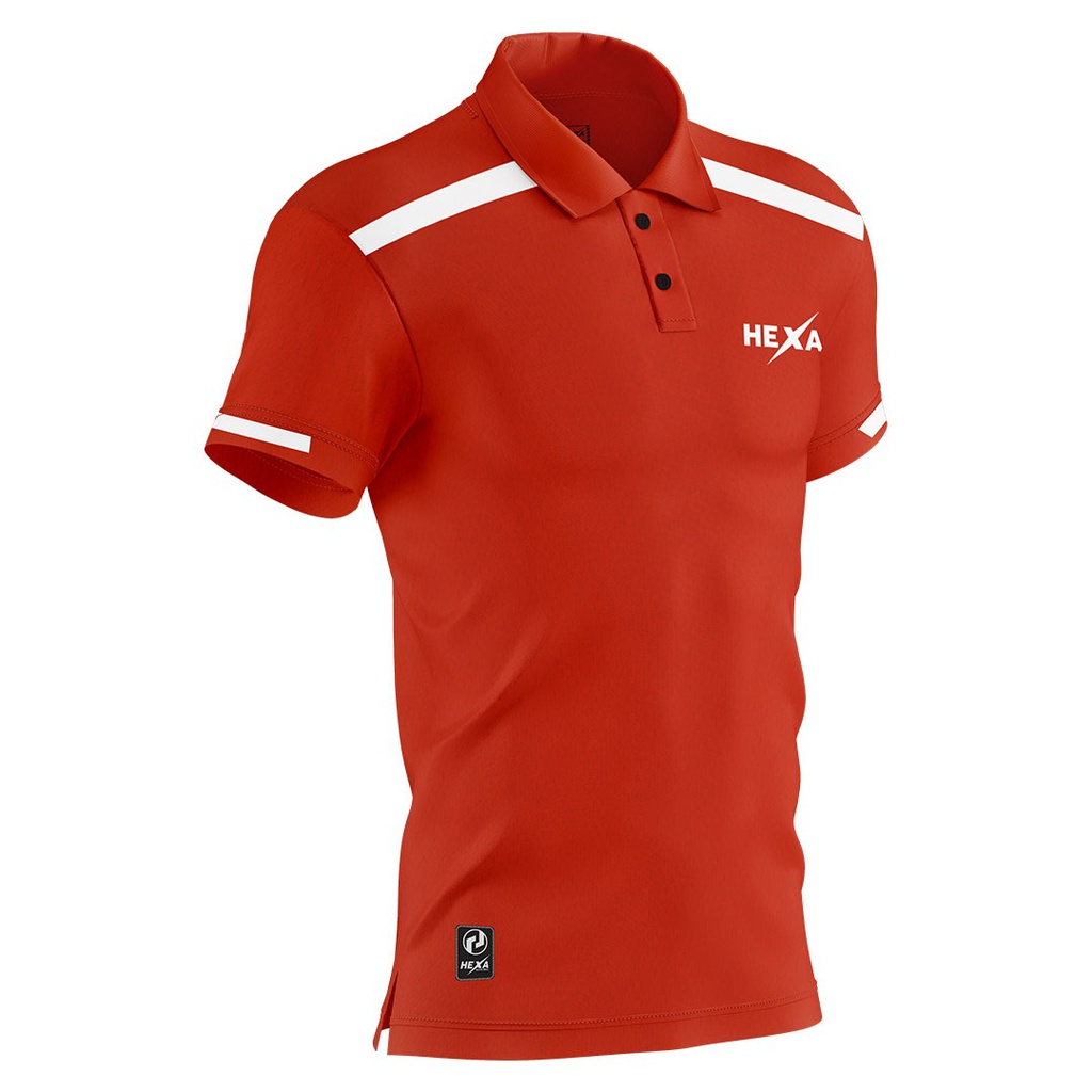 Hexa Line Polo Red/Wht, 1200814.