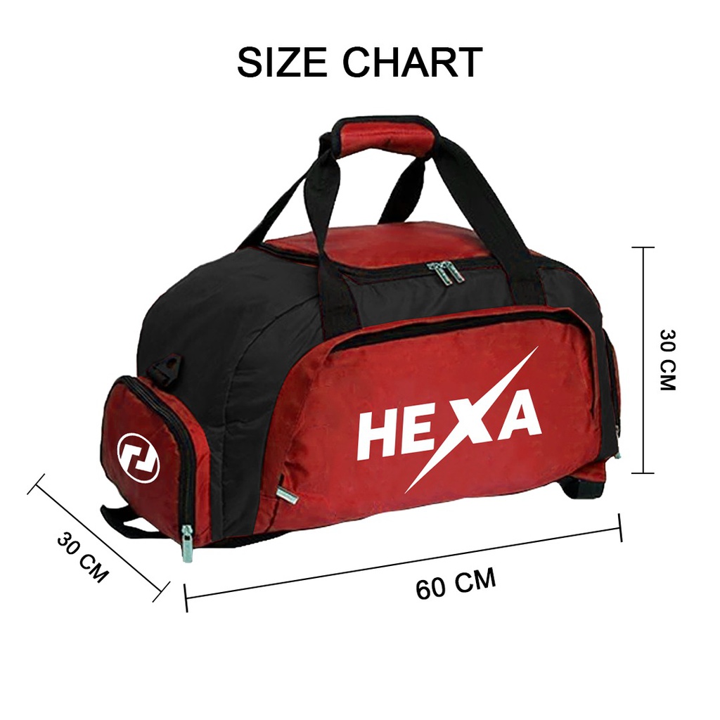 Hexa Sports Handbag / Back bag  5000913RED/BLK