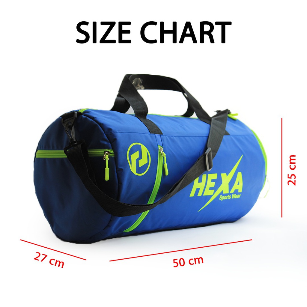 Hexa Sports Bag BLU/F.GRN   5000773