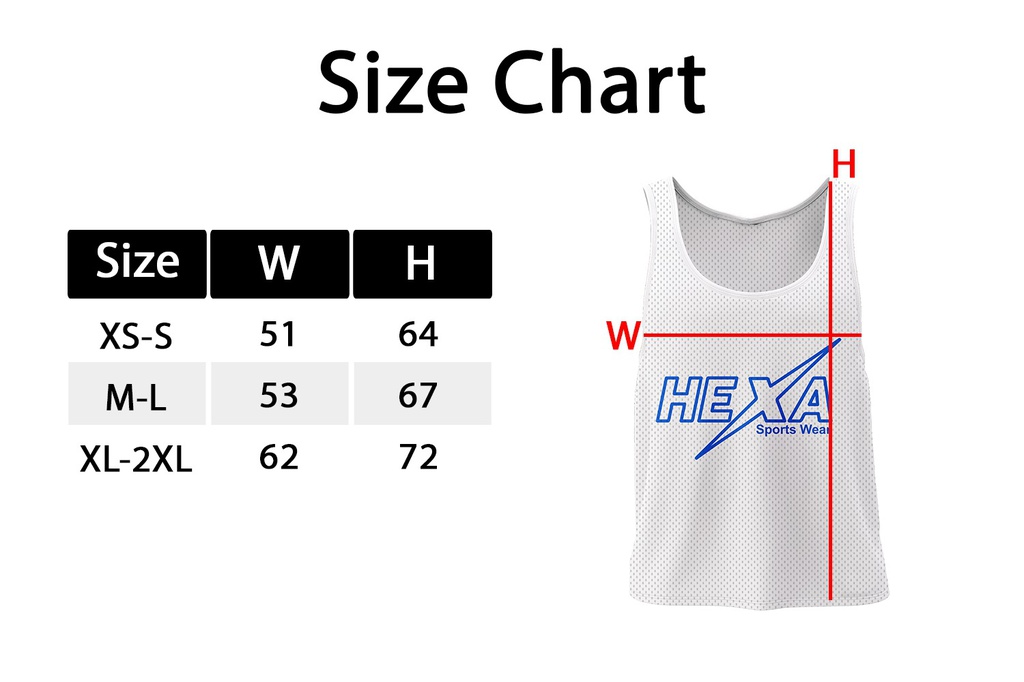 Hexa Tank Top Puzzle , 6000604 WHT