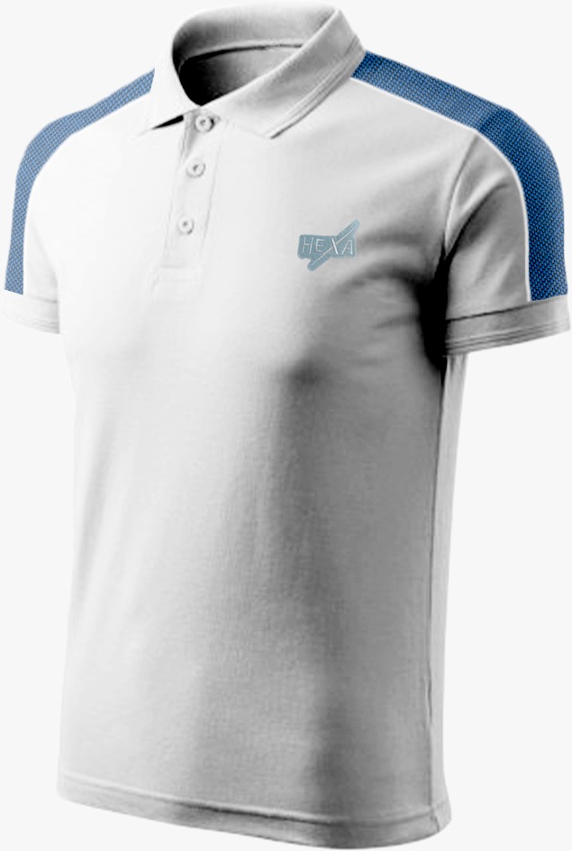 Hexa Polo Tech 707 WHT/L.BLU, 1200011