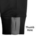 Hexa Kayan Quarter Zip Top BLK, 8200110