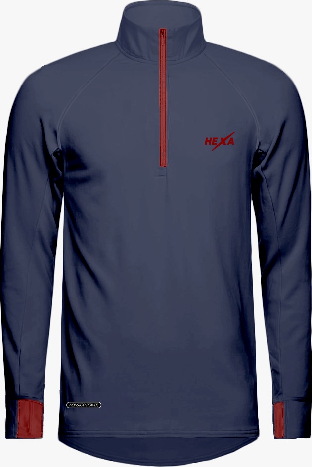 Hexa Kayan Quarter Zip Trackuit D.Blue