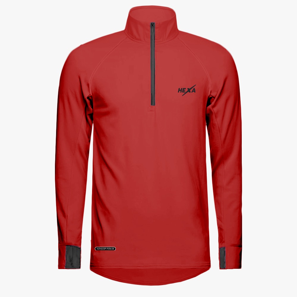 Hexa Kayan Quarter Zip Trackuit Red