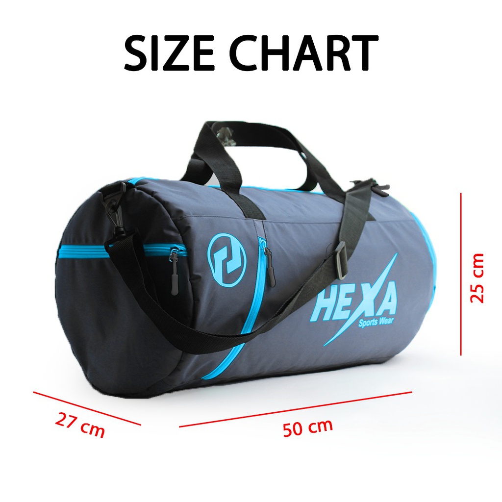 Hexa Sports Bag GRY/TRQ 5000785