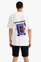 Hexa Comfy Oversize T-Shirt 1100314 Wht/Red