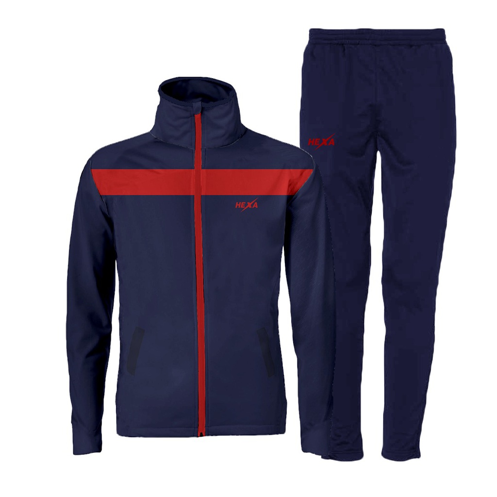 Hexa Stream Premium Tracksuit BLU/RED, 7100834