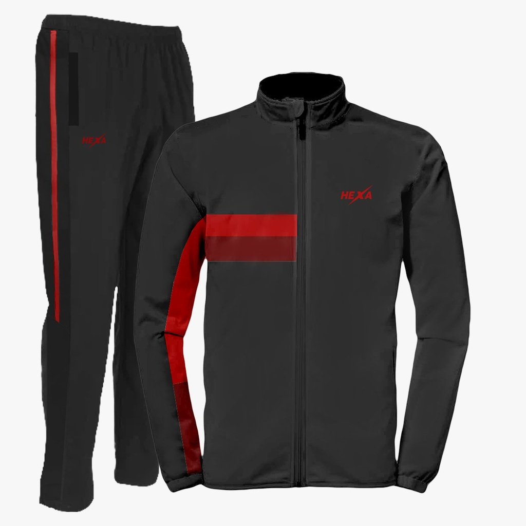 Hexa Tier Tracksuit BLK/RED, 7100635