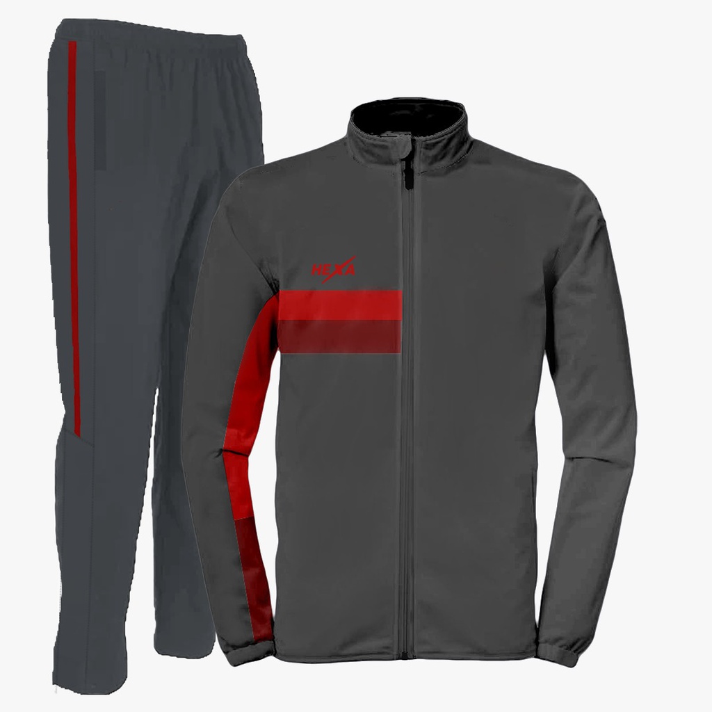 Hexa Tier Tracksuit GRY/RED, 7100655