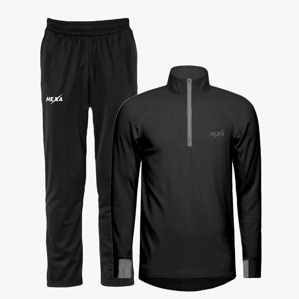 Hexa Kayan Quarter Zip Trackuit BLK