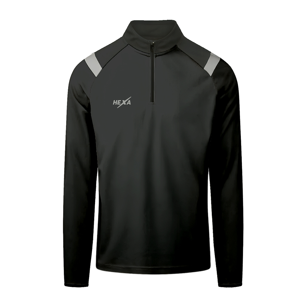 Hexa TS25 Quarter Zip Top BLK, 8000310
