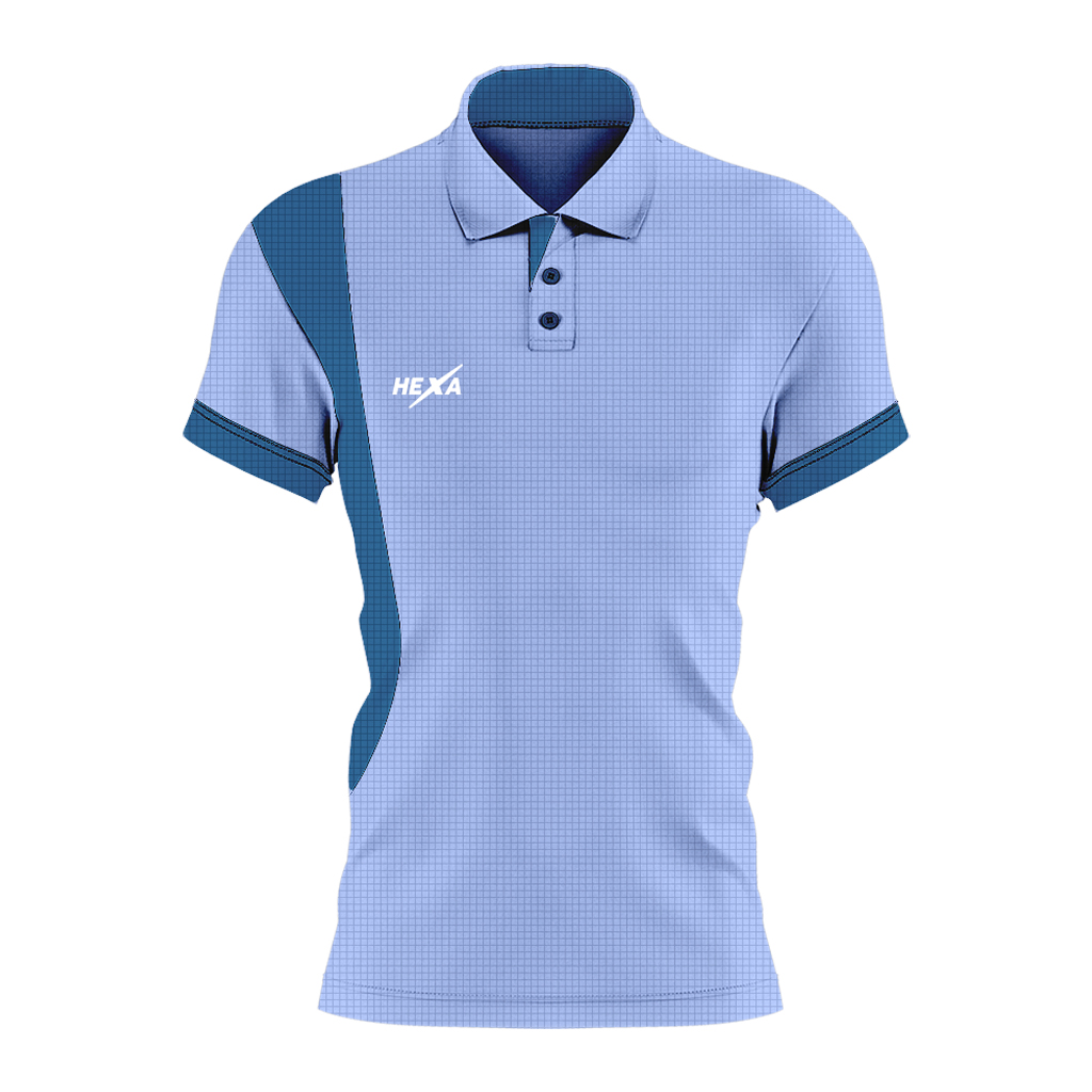 Hexa Curve Polo L.BLU/PET 1200314
