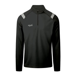 Hexa TS25 Quarter Zip Top BLK, 8000310